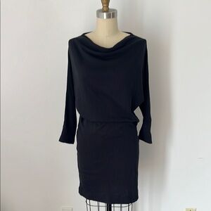 James Perse  Black Draped Dress size 1/ XS